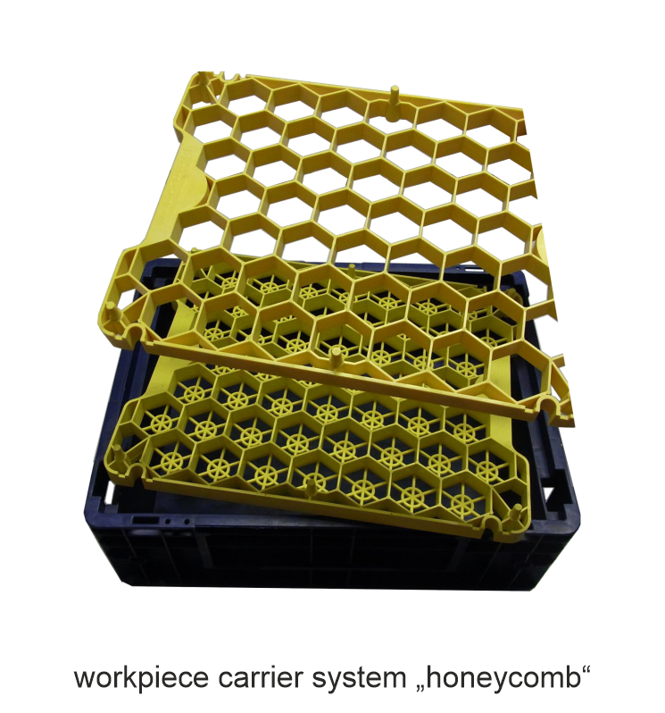 workpiece carrier system honeycomb